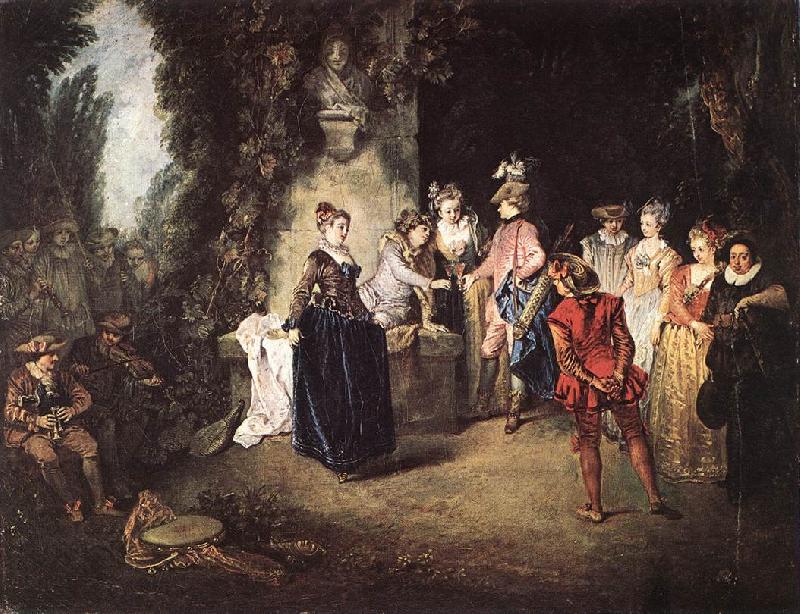 WATTEAU, Antoine The French Comedy